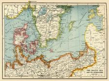 The Baltic Sea and Its Approaches First World War, c1915, (c1920). Creator: John Bartholomew & Son