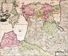 The Baltic Sea (From: Baltikum Ducatuum Livoniae et Curlandiae cum vicinis Insulis Nova Exhibitio Geographica), ca 1720. Artist: Homann, Johann Baptist (1663-1724)