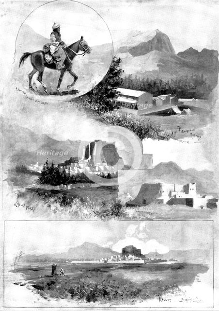 The Baluchistan Disturbance: views of the district of Khelat, 1898. Creators: Unknown, HC Seppings Wright.