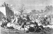 'The Bambaras attack the Besiegers; Journey from the Senegal to the Niger 1875. Creator: Unknown