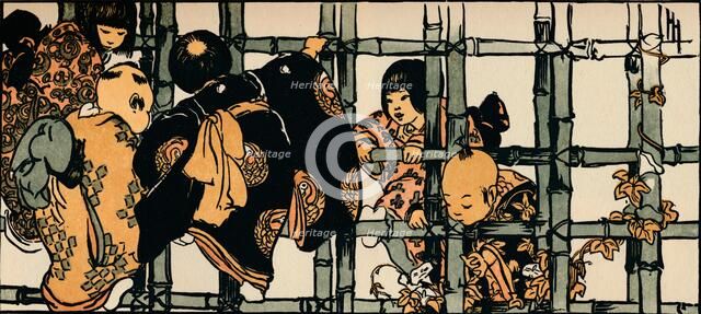 'The Bamboo Fence', 1904. Artist: Helen Hyde.