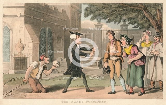 'The Banns Forbidden', 1820. Artist: Thomas Rowlandson.