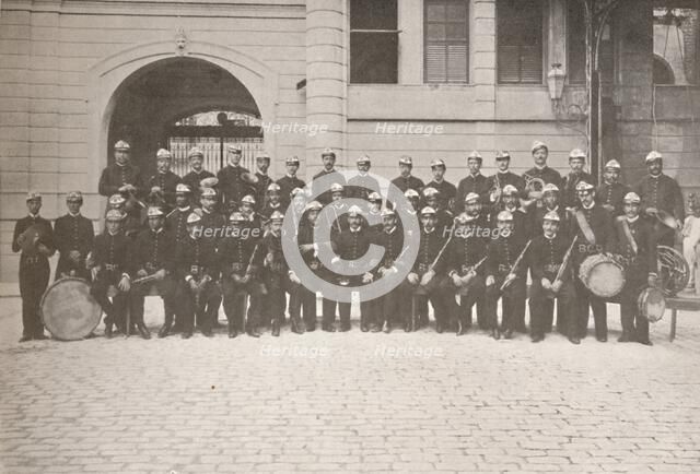 'The Band of the Rio Fire Brigade', 1914. Artist: Unknown.