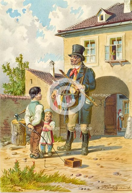 The Bandelchanker, around 1848. Creator: Franz Gerasch.
