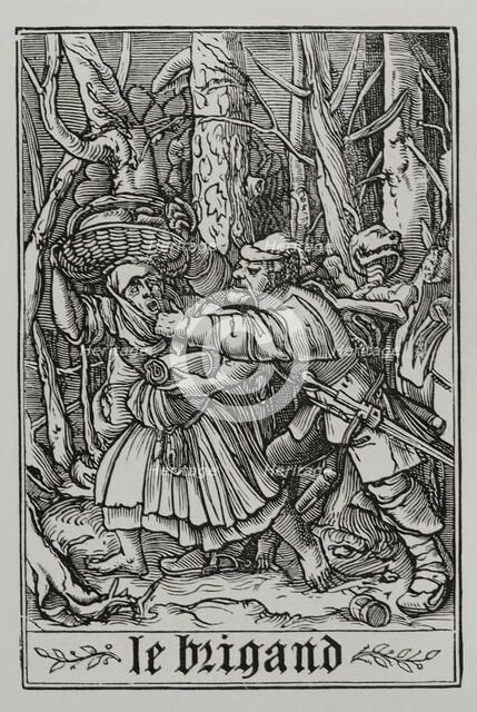 The Bandit from "The Dance of Death", 1547, (1877). Creator: Unknown.
