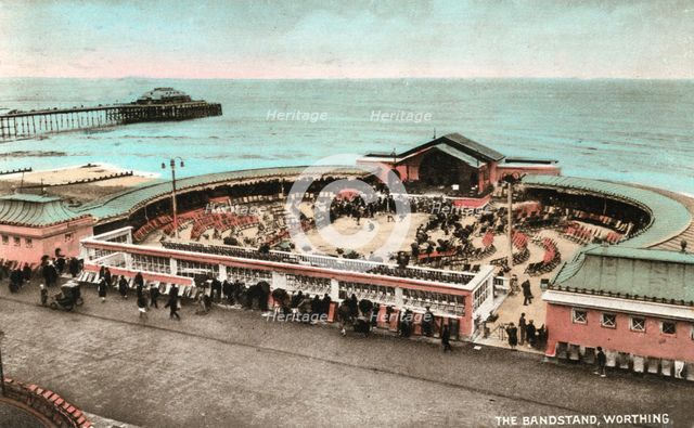 The bandstand, Worthing, West Sussex, early 20th century. Artist: Unknown