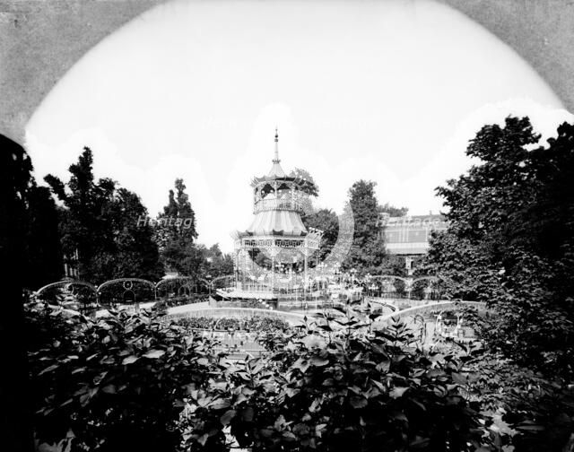The bandstand, Cremorne Gardens, Kensington, London, 1870-1877. Artist: York & Son.