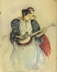 The Banjo Lesson 1893, (1946). Artist: Mary Cassatt
