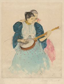 The Banjo Lesson, c. 1893. Creator: Mary Cassatt