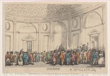 The Bank, January 1792., January 1792. Creator: Thomas Rowlandson