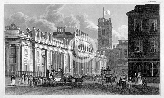 The Bank of England, c1830. Artist: Unknown