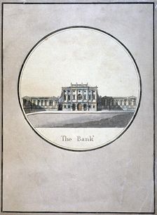 The Bank of England, City of London, 1792. Artist: Anon