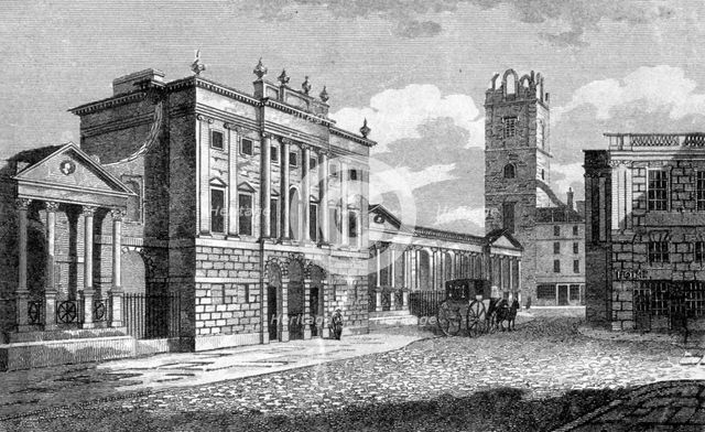 The Bank of England, City of London, 1806.                                                  Artist: W Poole
