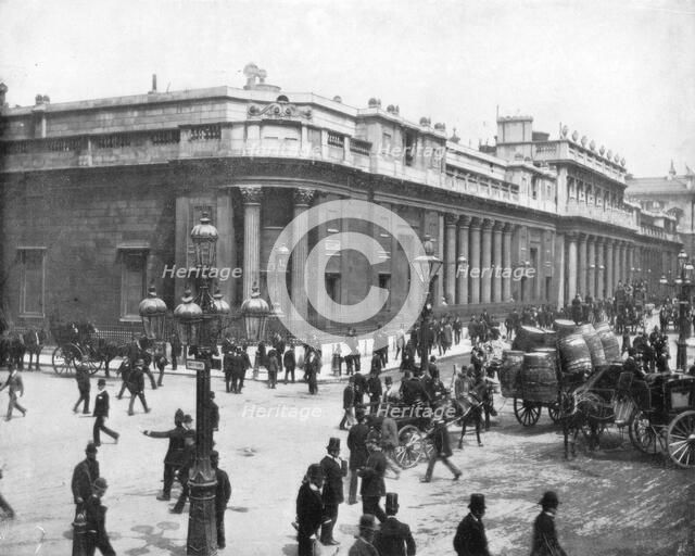 The Bank of England, London, late 19th century.Artist: John L Stoddard