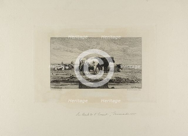 The Bank of Escaut, 1841. Creator: Carel Nicolaas Storm.