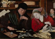 The Banker and his Wife, 1540. Creator: Marinus van Reymerswaele