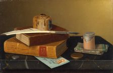 The Banker's Table, 1877. Creator: William Michael Harnett