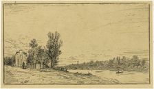 The Banks of a River, 1846. Creator: Charles Emile Jacque
