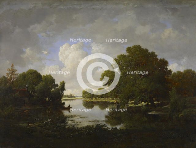 The Banks of the Bouzanne River, 1860-1869. Creator: Theodore Rousseau.
