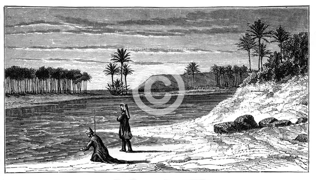 The banks of the Euphrates, c1890. Artist: Unknown