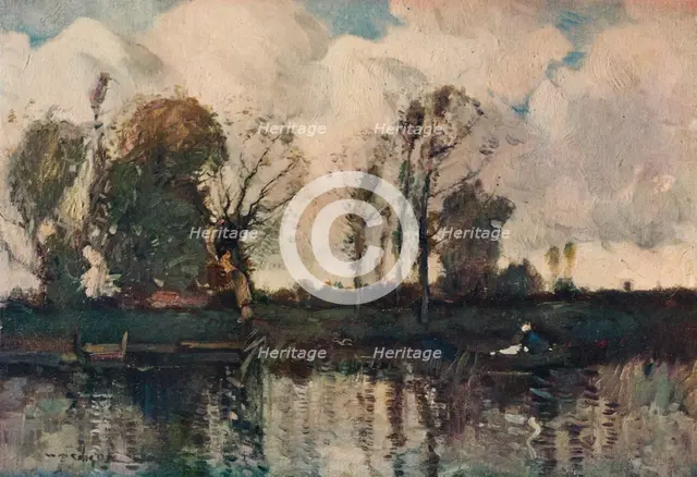 'The Banks of the Loir', c1900. Artist: William Alfred Gibson.