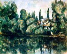 The Banks of the Marne, Villa on the Bank of a River c1888. Artist: Paul Cezanne