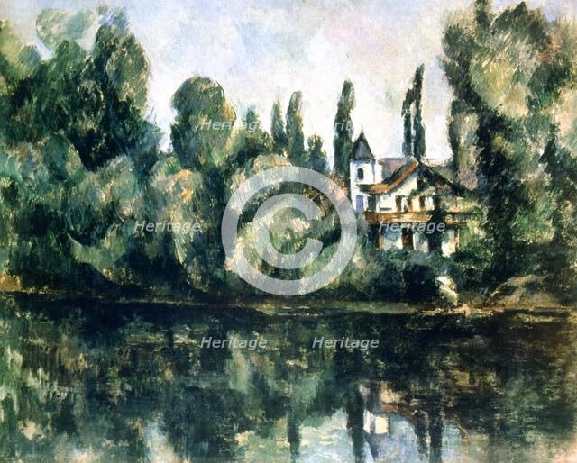 'The Banks of the Marne, Villa on the Bank of a River', c1888.  Artist: Paul Cezanne