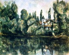 The Banks of the Marne, Villa on the Bank of a River c1888. Artist: Paul Cezanne