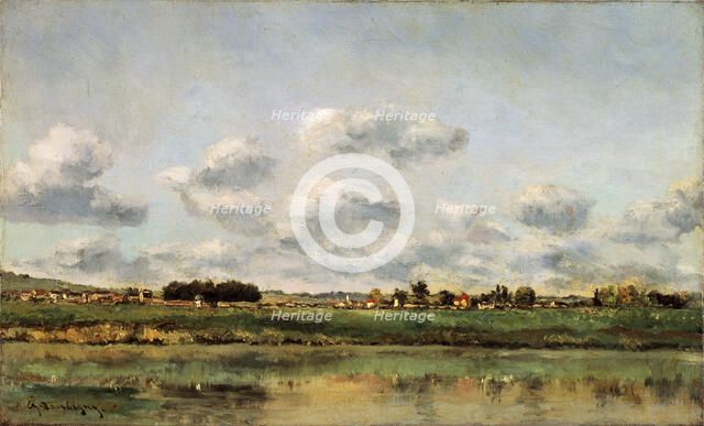 'The Banks of the Oise', 1859.  Artist: Charles François Daubigny