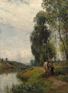 The Banks of the River Loing, 1903. Creator: Sir Ernest Albert Waterlow