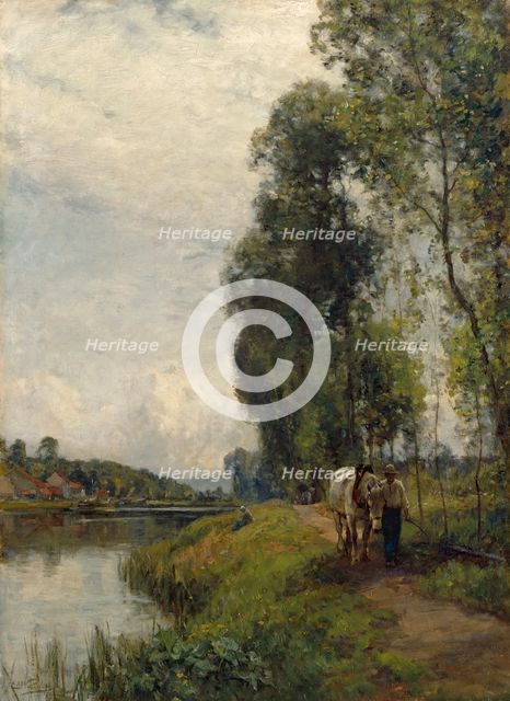The Banks of the River Loing, 1903. Creator: Sir Ernest Albert Waterlow.