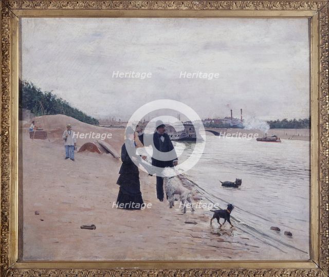 The banks of the Seine, c1880. Creator: Jean Beraud.