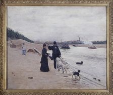 The banks of the Seine, c1880. Creator: Jean Beraud