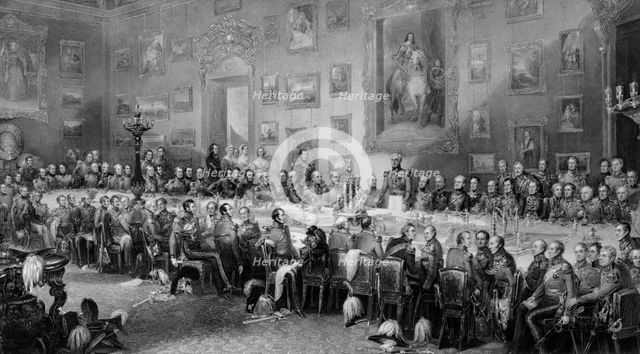 'The Banquet after the Battle of Waterloo', c1846. Artist: William Greatbach.