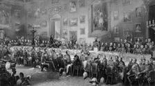 The Banquet after the Battle of Waterloo c1846. Artist: William Greatbach