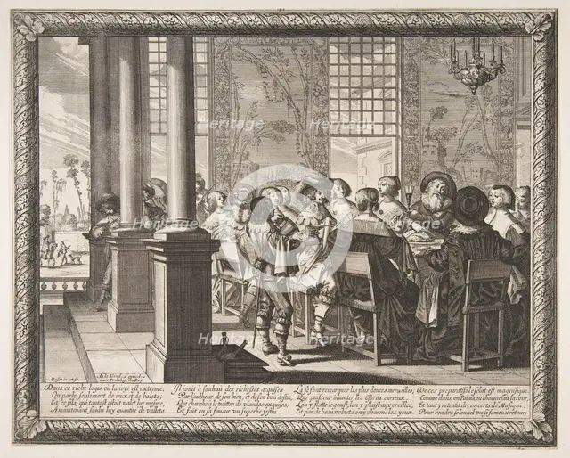 The Banquet for the Return of the Prodigal Son, ca. 1636. Creator: Abraham Bosse.