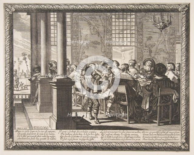 The Banquet for the Return of the Prodigal Son, ca. 1636. Creator: Abraham Bosse.