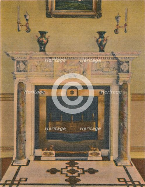 'The Banquet Hall Mantel', 1946. Artist: Unknown.