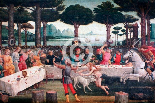 'The Banquet in the Pine Forest', 1482-1483. Artist: Sandro Botticelli