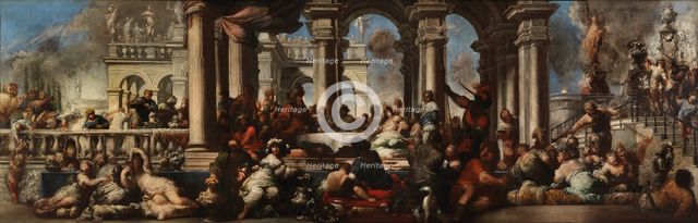 The Banquet of Cleopatra, 1660. Creator: Sebastiano Mazzoni.