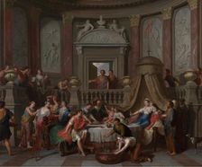 The Banquet of Cleopatra, late 17th-early 18th century. Creator: Gerard Hoet