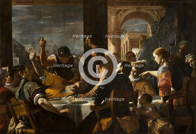 The Banquet of Absalom, c1662-1665. Creator: Preti, Mattia (1613-1699).