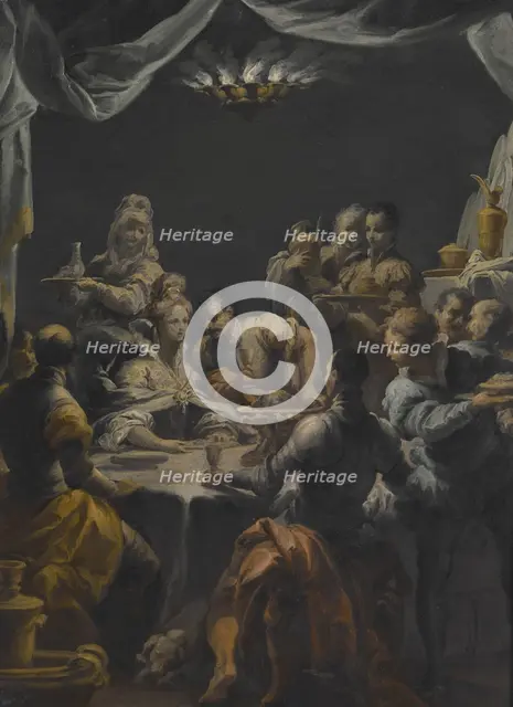The Banquet of Ahasuerus, unknown date. Creator: Giuseppe Varotti.