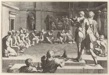 The Banquet of Alexander the Great, 1544/46. Creator: Domenico del Barbiere