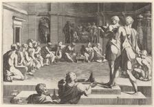 The Banquet of Alexander the Great, 1544/46. Creator: Domenico del Barbiere