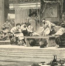 The Banquet of Damocles 1890. Creator: Unknown