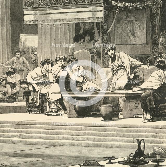 'The Banquet of Damocles', 1890.   Creator: Unknown.