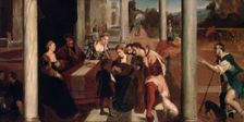 The Banquet of Dives. Copy after B. Veneziano, 1875. Creator: Eilif Peterssen