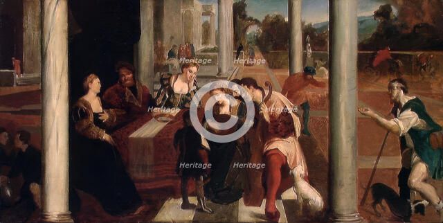 The Banquet of Dives. Copy after B. Veneziano, 1875. Creator: Eilif Peterssen.