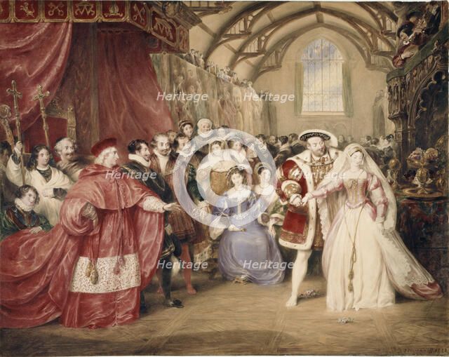 The Banquet of Henry VIII in York Place. Artist: Stephanoff, James (1789-1874)